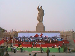 Rehearsals for National Day in Mao Square, Kashgar, Xinjiang.