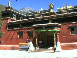 Front of Nanwu Monastery, Kangding.