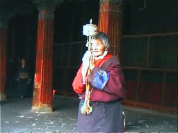 Prayer wheel Jokhang