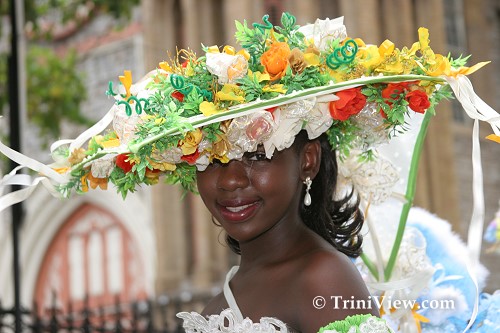 Easter Bonnet pageant participant