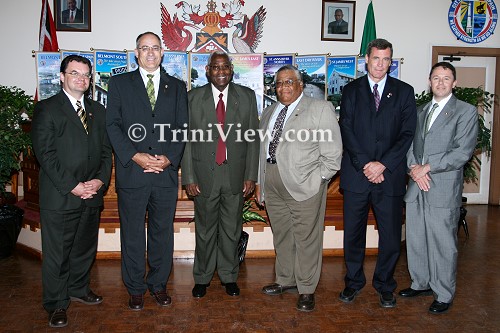 LEFT: Mr. William Lahey; Mr. Mark Parent; Alderman Murchison Brown; Dr. Wayne Adams, Mr. Craig Morrison and Mr. Joshua Hodgson