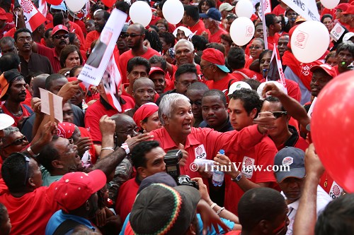 Arrival of the Political Leader of the COP, Winston Dookeran
