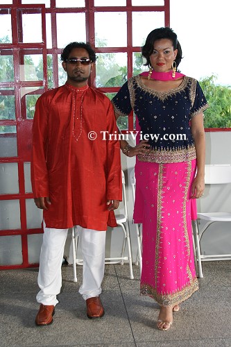 Models feature East Indian Wear from Priya's of High Street, San Fernando