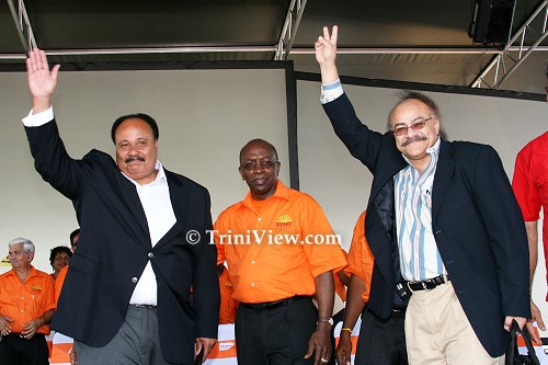 Martin Luther King III, Jack Warner and the head of the Mahatma Gandhi Foundation Subash Razdan