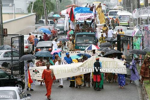 Kambule enters the Lidj Yadu Omowale Village