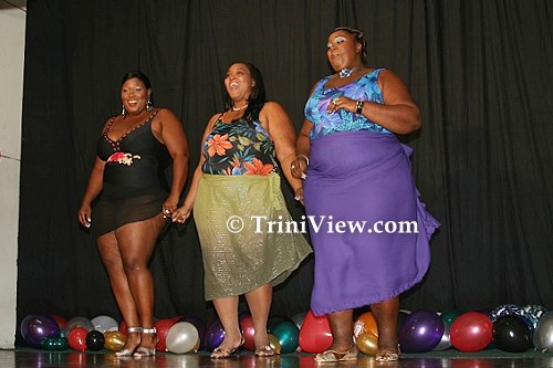 LEFT: Salema Williams, Georgeianna Alexander and Simara London
