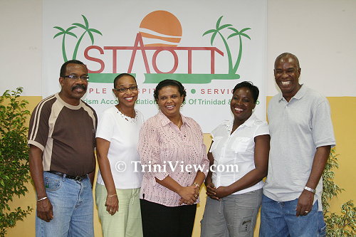LEFT: Public Relations and Marketing - Anthony Mayers; Secretary - Liesel Lashley; President - Denise Aleong-Thomas; Treasurer - Anne Austin and; Vice President - Owen Sylvester