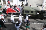 Funeral procession for Sir Ellis Clarke from NAPA, along Frederick St