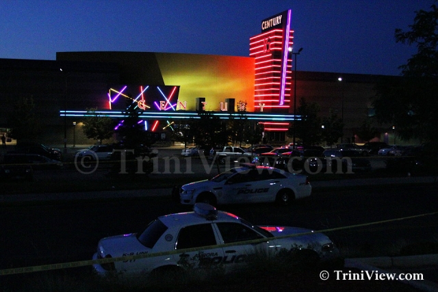 Century 16 movie theatre where a gunman attacked movie goers during the premier of The Dark Knight Rises