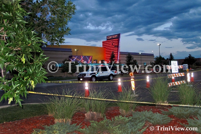 Century 16 movie theatre where a gunman attacked movie goers during the premier of The Dark Knight Rises
