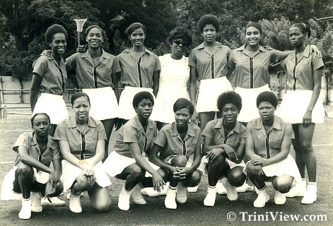 Trinidad & Tobago National Secondary Schools Netball Team during their tour of St. Lucia - 1972