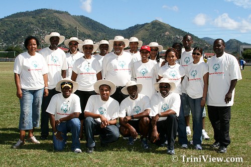 Volunteers at Special Olympics Cricket festival