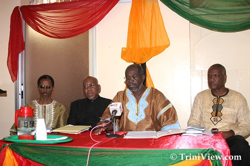 LEFT: Embau Moheni, Jawara Mobota, Aiyegoro Ome and Mr. Nyahuma Obika
