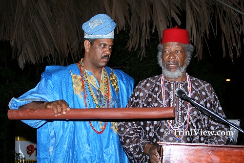 Chief Ifa Ojewon Yomi Abiodu and Chief Oluwo Oluwole Ifankule Adetutu Alagbade