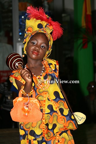 Afiya Joseph displays her African garbs