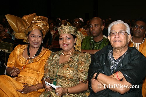Kamla Persad-Bissessar, Oma Panday and Basdeo Panday