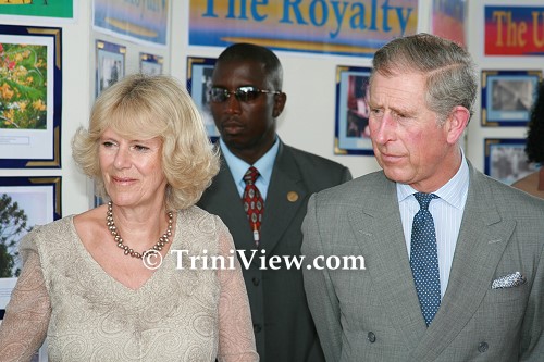 The royals arrive and view UWI's 60th Anniversary Exhibition