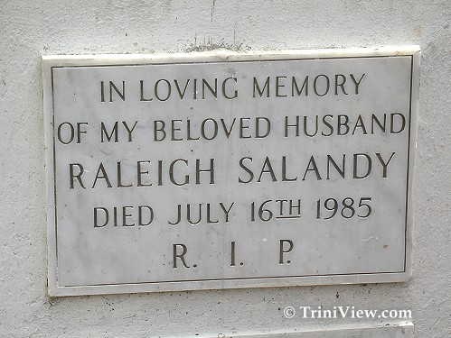 Gravestone of Raleigh Salandy