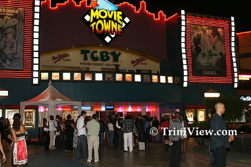 Guests entering the Movie Towne cinema complex