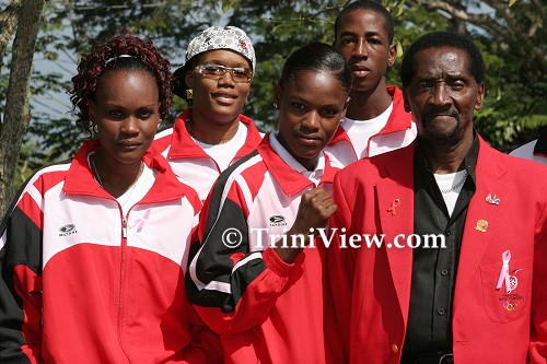 Members of the National Boxing Team at Jizelle Salandy's Send-Off