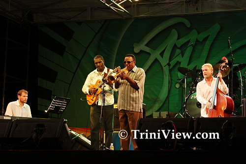 LEFT: Klaus Mueller, Theron Shaw, Errol Ince and Nilson Matt