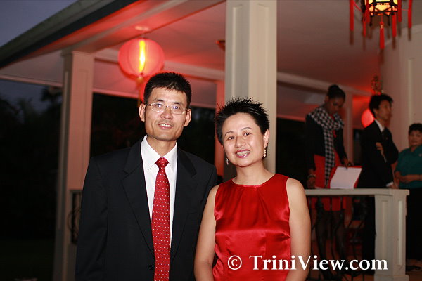 H.E. Mr. Yang Youming, Chinese Ambassador to Trinidad and Tobago, and his wife Mrs. Geng Hailing