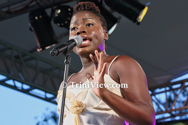 Vocalist Llettesha Sylvester performs at the Jazz Artists on the Greens Concert 2012