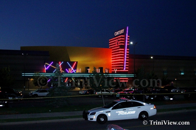 Century 16 movie theatre where a gunman attacked movie goers during the premier of The Dark Knight Rises