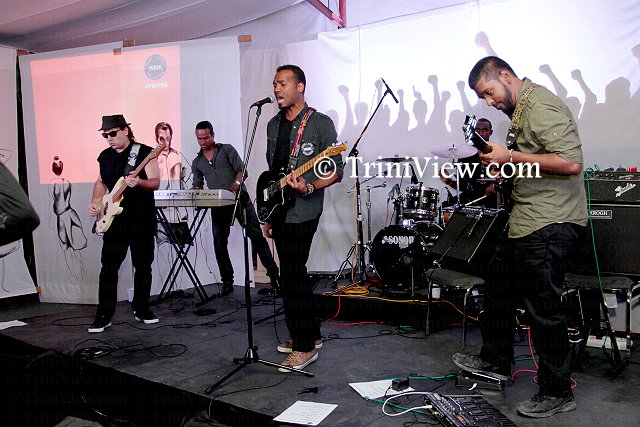 The band West Indian Rhythm Konnection performs at 'Uprising'