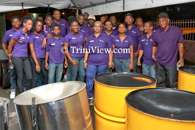 Members of Neal & Massy Trinidad All Stars Steel Orchestra