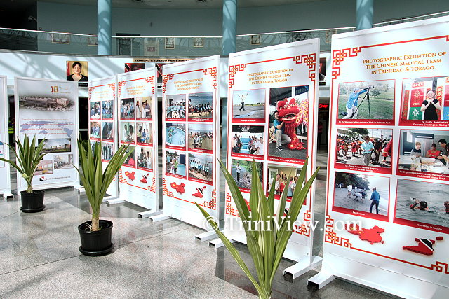 Cross-section of the photographic exhibition displayed at the atrium of the Piarco International Airport