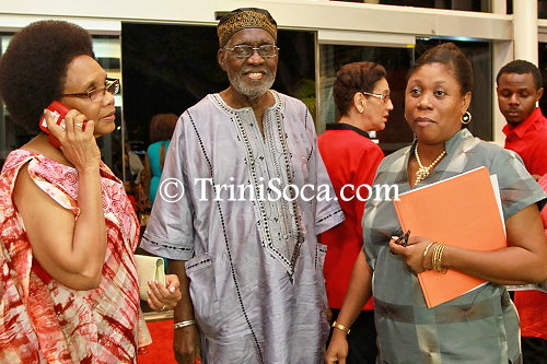 Mrs. Liselli Daaga,  His Excellency, Makandal Daaga and Mrs. Stephanie Charles