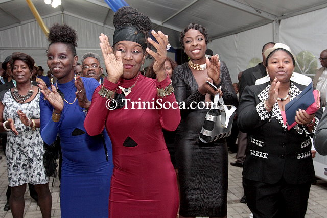 Cross-section of the gathering of the president's annual calypso reception