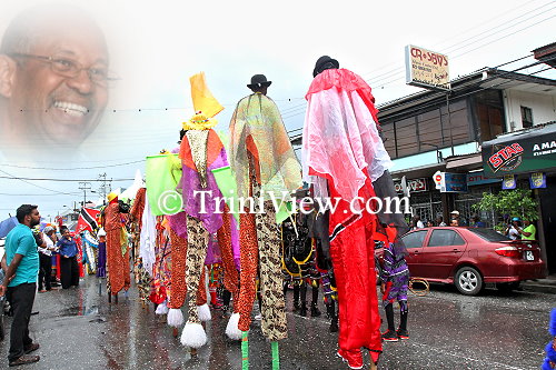 A funeral procession in Earl Crosby's honour, along the western main road in St. James