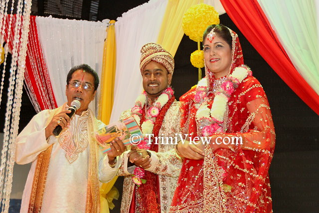 A re-enactment of a traditional Hindu wedding by members of the Heritage Radio team, Crystal Kissoon-Sinanan and her (real) husband, Rishi Sinanan and Pundit Chrisendath Ramdhanie Sharma