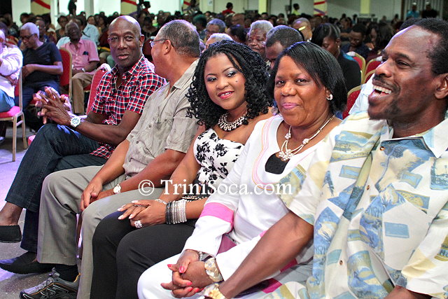 Dignitaries present at the event including Prime Minister Dr. Keith Rowley, Minister of Works and Transport Fitzgerald Hinds, Minister of Community Development Nyan Gadsby Dolly, and other guests