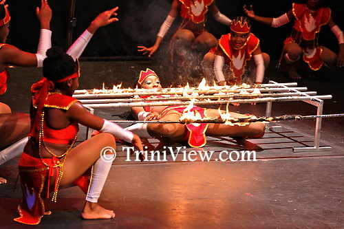 Makeba Gabriel performs her own choreography titled 'Crab and Callaloo'