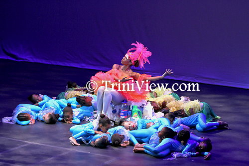 Dancers perform Heather Henderson-Gordon's choreography 'The Earth Cries'