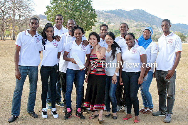 Members of the Codrington Pan Family and other band-mates and friends of Asami Nagakiya