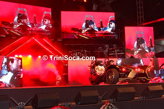 Machel Montano - Monk Monte makes a grand entrance on stage