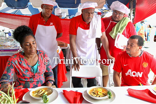 Officers from the human resource branch headquarters, Port of Spain and Judges Kianne James-Browne and Kristoff Meloney