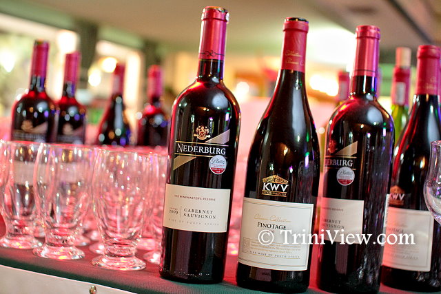 Guests had a selection of South African wines to sample