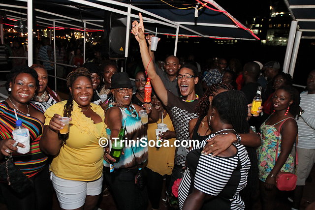 Kaiso lovers celebrating aboard the Coral Vision