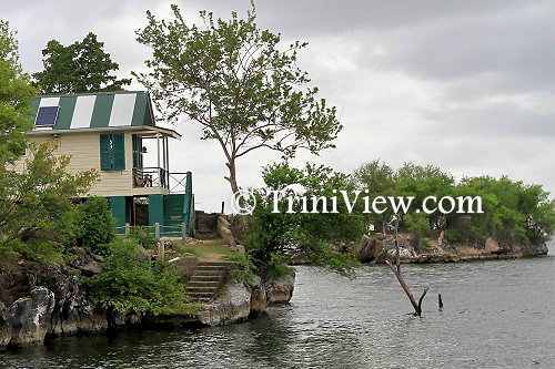 The reconstructed cottage which Butler occupied while he was imprisoned on Nelson Island from 1939 to 1945