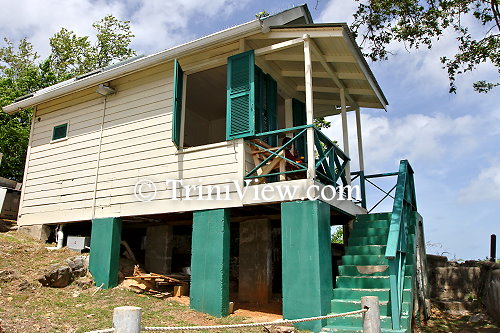 The reconstructed cottage which Butler occupied while he was imprisoned on Nelson Island from 1939 to the end of the Second World War in 1945