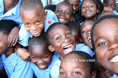 Students of the Eastern Boys Primary School