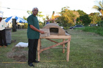 Michael Guptar explains the dirt oven