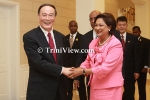 Visit of Vice Premier of the People's Republic of China His Excellency Wang Qishan to Trinidad and Tobago